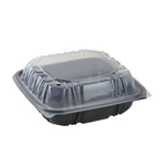 8x8 1 Compartment Rectangular Food Containers with Lids, 150/cs