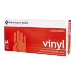 Medium Vinyl Powder Free Glove, Clear, Prime Source , 1000/cs
