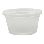 12oz GEN Plastic Deli Container with Lid, Clear, Plastic, 240/Carton