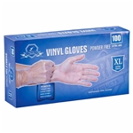 Extra Large Vinyl Gloves, Powder Free, Empress, 1000/cs