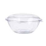24oz Plastic Bowl With a Dome Lid, Clear, 150/cs