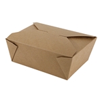 Empress #8 Kraft Folded Takeout Box 6" x 4.75" x 2.5 300 per case
