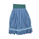 Medium Microfiber Looped-End Wet Mop Head, Blue