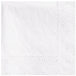 Beverage Napkins 9-1/2x9-1/2 1/4 Fold White 2-Ply 1000/cs