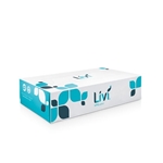 8.37x8.07 Solaris Livi VPG Select Boxed Facial Tissue White 2-Ply Flat Box 30 boxes of 100 Tissues