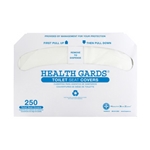 Hospeco Paper Half-Fold Paper Toilet Seat Covers, White, 2500/cs