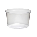 16oz Deli Container PP Clear 500/cs