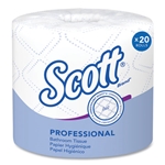 Scott Essential Standard Roll Bathroom Tissue, Septic Safe, 2-Ply, White, 550/Roll, 20 Rolls/cs