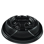 12-24oz Optima Reclosable Lids for Hot Paper Cups, Hot Paper Cups, Black, 1,200/ct
