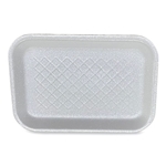 #2S 8.5x6x0.7 Meat Trays, GEN, White, 500/cs