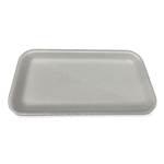 8.5x4.69x0.64 GEN Meat Trays, #17S, White, 500/ct