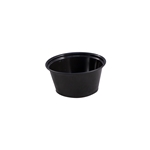 3.25oz Empress Plastic Portion Cup Black 2500/cs