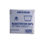 4oz Empress Plastic Portion Cups Black 2500/case