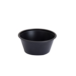 2oz Prime Source Polypropylene Portion Cups, Black 2500/cs