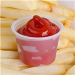 1oz Solo Polystyrene Souffle Cup, Clear, 2500/cs