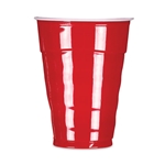 9oz Hefty Easy Grip Disposable Plastic Party Cups, Red, 50/pk