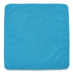16x16 RubbmdComm Microfiber Cleaning Cloths, Blue, 24/pk