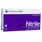 Medium Nitrile Gloves, Blue, Powder Free, Prime Source Basics, 1000/cs