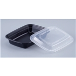 26oz Rectangular Food Containers with Lids, Combo Pack 150/cs