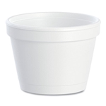 4oz Dart Bowl, White, Foam, 1,000/ct