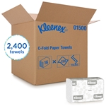 Kleenex Paper C-Fold Towel, White, 1/CS/2400 16/150