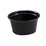 2oz Empress Plastic Portion Cups, Black 2500/cs