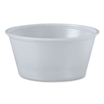3.25oz Solo Polystyrene Portion Cups, Translucent, 2500/cs
