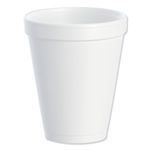 10oz Foam Drink Cups Dart, White, 10J10, 1000/cs