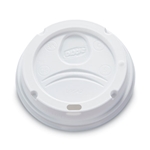 10-16-12-20oz Dixie Dome Drink-Thru Lids, Perfectouch Wisesize Cup, White, 50/pack