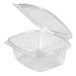 12oz Hinged Deli Container With Regular Lid, 5.62x4.5x 2.5 200/cs
