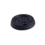10-20oz Empress Dome Lid for Paper Hot Cups Black 90 mm Rim 10 / 100 cs