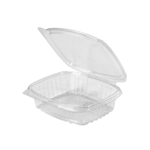 8oz APET Hinged Deli Container, Clear, 200/cs