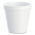16oz Dart Foam Containers, Squat, White, 500/cs