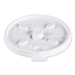 8oz Dart Flat Translucent Foam Cup Lids, Fits 8oz Cups, 1000/cs