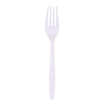 Heavyweight Boardwalk Polypropylene Cutlery, Fork, White, 1000/cs