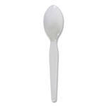 Boardwalk Heavyweight Polystyrene Cutlery, Teaspoon, White, 1000/ct