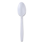 Boardwalk Heavyweight Wrapped Polypropylene Cutlery, Teaspoon, White, 1,000/ct