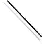 7.75" Jumbo Paper Wrapped Straws, Black, Jovials, 5000/Case