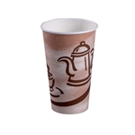 16oz Paper Hot Cup Stock Good Day Print Empress 1000/cs