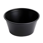 2oz Empress Plastic Portion Cups, Black 2500/cs