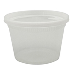 16oz Deli Containers with Lids Soup Cup Heavy Duty 240/cs