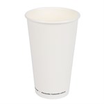 10oz Paper Single Wall Hot Cup White Jovials 1000/cs
