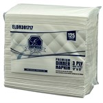16x16 Empress Elite 3-Ply Dinner Napkin, White, 1/8 Fold 2000/cs