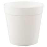 32MJ48 J Cup EPS Foam Food Squat Container, White 25/sleeve