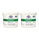 Hydrogen Peroxide Cleaner Disinfectant Wipes, 11 x 12, Unscented, White, 185/Canister, 2 Canisters/Carton