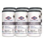 VersaSure Cleaner Disinfectant Wipes, 1-Ply, 6.75 x 8, Fragranced, White, 85/Canister, 6 Canisters/Carton