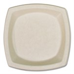 Compostable Fiber Dinnerware, ProPlanet Seal, Plate, 8.25 x 8.25, Tan, 125/Pack
