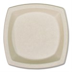 Compostable Fiber Dinnerware, ProPlanet Seal, Plate, 8.25 x 8.25, Tan, 500/Carton