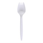Empress Medium Weight Spork Polypro White Dense Pack 1000 / cs