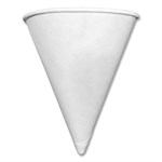 4oz Paper Cone Cups, White, 200/Pack